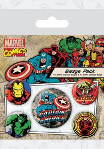Набор значков Marvel Retro (Captain America) Набор значков Marvel Retro (Captain America)