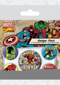 Набор значков Marvel Retro (Iron Man)