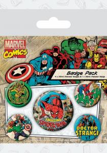 Набор значков Marvel Retro (Spider-Man)